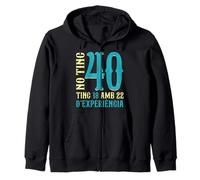 No Tinc 40 Anys Tinc 18 I 22 D'Experiència 40 Aniversari Sudadera con Capucha