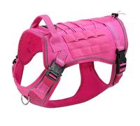 No Tiran El Arnés De Perro De Nylon Táctico Militar Al Aire Libre Reflectante Reflectante De Trabajo De Entrenamiento De Perros para Bulldog Francés Pastor Alemán Labrador,A,SG