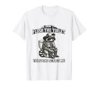 No Tires el Inodoro El Sonido me Asusta Funny Gen Z Meme Camiseta gráfica económica, Hombre, Blanco, S