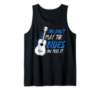 No tocas el Blues lo sientes Músico Guitarrista Camiseta sin Mangas