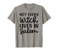 No Todas Las Brujas Viven en Salem Halloween Espeluznante Lindo Divertido Camiseta