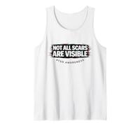 No Todas Las Cicatrices Son visibles Conciencia sobre el TEPT Fallo Invisible Camiseta sin Mangas