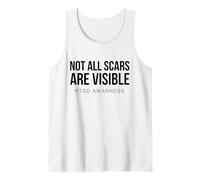 No Todas Las Cicatrices Son visibles Conciencia sobre el TEPT Salud Mental Camiseta sin Mangas