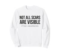 No Todas Las Cicatrices Son visibles Conciencia sobre el TEPT Salud Mental Sudadera