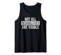 No Todas Las discapacidades Son visibles Conciencia Invisible de la Enfermedad Camiseta sin Mangas
