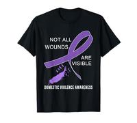No Todas Las heridas Son visibles Conciencia sobre la Violencia doméstica Camiseta