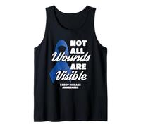 No Todas Las heridas Son visibles Concientización sobre la Enfermedad de Fabry Camiseta sin Mangas