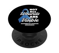 No Todas Las heridas Son visibles el Apoyo de Conciencia de Hashimoto PopSockets PopGrip Adhesivo