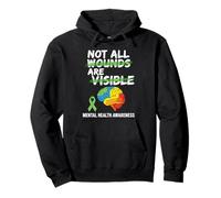No Todas Las heridas Son visibles Salud Mental Bienestar Mental Sudadera con Capucha