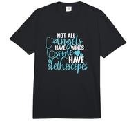 No Todos los ángeles Tienen alas, Algunos Tienen estetoscopios Comfort Colors Adult Heavyweight T-Shirt