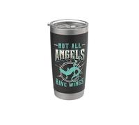 No todos los ángeles tienen alas reptiles animales exóticos Skinks Vaso térmico de acero inoxidable de doble pared