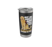 No todos los ángeles tienen terapia de alas Entrenador de perros Vaso térmico de acero inoxidable de doble pared