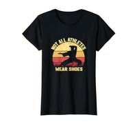 No Todos los Atletas Usan Zapatos Divertidas Artes Marciales de Karate Camiseta gráfica económica, Mujer, Negro, S