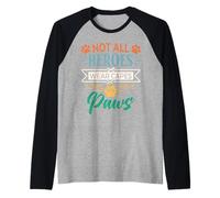 No Todos los héroes Usan Capas Algunos Tienen Patas rescatan a un Amante de los Animales Camiseta Manga Raglan