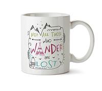 No Todos Los Que Vagan Están Perdidos - J. R. R. Tolkien - Travel Explore Taza De Café Con Asa Taza Cerámica Tazas Para Hogar Cacao Zumo 330Ml