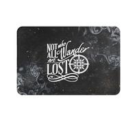 No Todos Los Que Vagan Son Una Brújula Perdida Felpudo De Entrada Absorbente Alfombra Baño Lavable Alfombra Exterior para Exterior Inodoro Ducha 40X60Cm