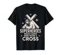 No Todos los superhéroes Llevan Capas Jesús Llevaba una Cruz Camiseta