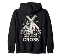 No Todos los superhéroes Llevan Capas Jesús Llevaba una Cruz Sudadera con Capucha