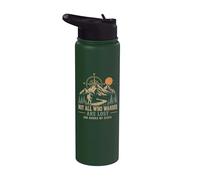 No todos los vagabundos están perdidos Dios guía mis pasos Stainless Steel Insulated Water Bottle