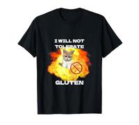 No toleraré el Gluten, Divertido, sin Gluten, celíaco Camiseta