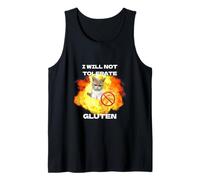 No toleraré el Gluten, Divertido, sin Gluten, celíaco Camiseta sin Mangas