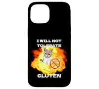 No toleraré el Gluten, Divertido, sin Gluten, celíaco Carcasa para iPhone 15