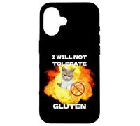 No toleraré el Gluten, Divertido, sin Gluten, celíaco Carcasa para iPhone 16