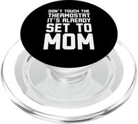 No toques el termostato ya está configurado en el humor de mamá PopSockets PopGrip para MagSafe