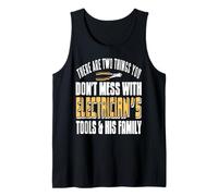 No Toques Las Herramientas Ni La Familia De Un Electricista Camiseta sin Mangas
