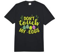No toques mis Huevos Pascua Coloridos Huevos de Pascua Comfort Colors Adult Heavyweight T-Shirt