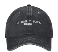 NO Trabajo AQUÍ Gorra de béisbol Unisex Divertida para Adolescentes Diseñador Gorra de Camionero Moda de Verano Gorras de béisbol de Gimnasio al Aire Libre