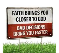 No Trespassing Sign - 30x20cm Metal Decorative Warning Signage Private Property Sign For Fence, Prayer Is The Best Way To Meet God Fastest Signs For Gate Home Office Hotel