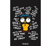 No Tv & No Beer Notebook: 6x9 120 Pages, Ruled Notebook, Journal, Daily Diary, Organizer, Planner