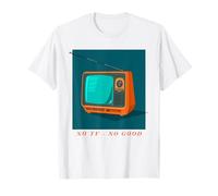 No TV no es Bueno (gráfico Retro) Camiseta