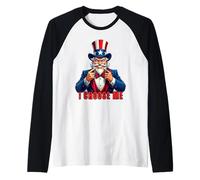No Uncle Sam I Choose Me Autenticidad y Resiliencia Camiseta Manga Raglan