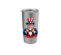 No Uncle Sam "I Choose Me" Autenticidad y Resiliencia Vaso térmico de acero inoxidable de doble pared