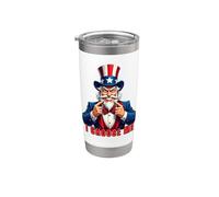 No Uncle Sam "I Choose Me" Autenticidad y Resiliencia Vaso térmico de acero inoxidable de doble pared