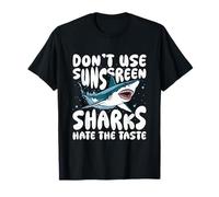 No Use Protección Solar, Los Tiburones Odian El Sabor Camiseta