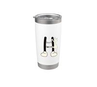 No vayas al gato colgado de una pierna Vaso térmico de acero inoxidable de doble pared