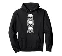 no ver nada, no escuchar nada, no decir nada | Calavera motorista Sudadera con Capucha