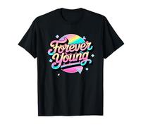 No viejo, pero siempre joven. Diseño motivacional de los años 80 y 90 Camiseta