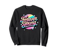 No viejo, pero siempre joven. Diseño motivacional de los años 80 y 90 Sudadera