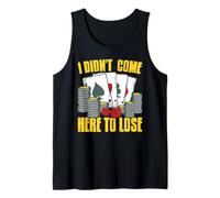 No Vine A Perder Juego Poker Casino Humor Camiseta sin Mangas