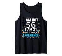 No voy a Cumplir 56 años, Broma Divertida de 56 años, Humor de cumpleaños Camiseta sin Mangas
