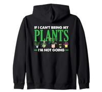 No voy sin mis Plantas Jardinero de Flores suculentas Sudadera con Capucha