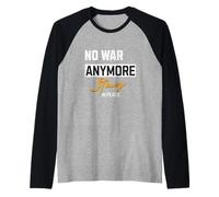 No War Anymore Stay in Peace Demo Proverbios Demostración Camiseta Manga Raglan