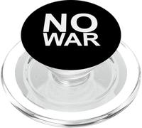 NO War - Fuente Grande en Color Blanco PopSockets PopGrip para MagSafe