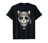 No War Gato Paz Signo Bandana Anti Guerra Gatito Gato Camiseta