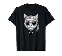 No War Gato Paz Signo Bandera Estados Unidos Bandana Anti Guerra Cat Camiseta