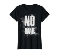 NO War Stop War Peace Camiseta gráfica económica, Mujer, Negro, S